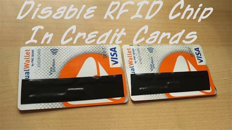 chase credit card turn off rfid